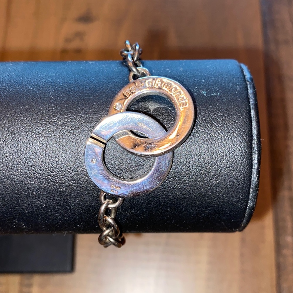 Hot Diamonds .925 silver link bracelet w/ Diamond